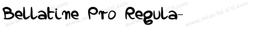 Bellatine Pro Regula字体转换